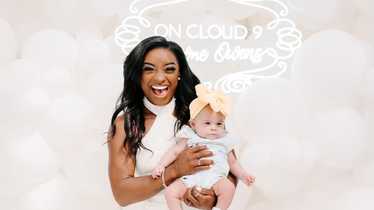 Following in Simone Biles’ Footsteps Baby Biles Gives an Adorable ...