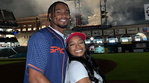 Simone Biles with husband Jonathan Owens