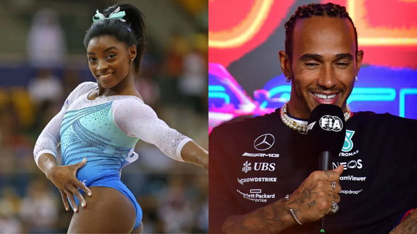 Simone Biles(L), Lewis Hamilton(R)