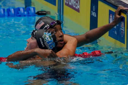 Simone Manuel and Torri Huske