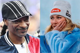Snoop Dogg and Mikaela Shiffrin