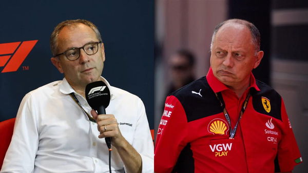 Stefano Domenicali and Frederic Vasseur