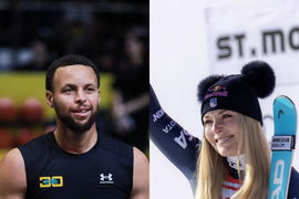 Steph Curry and Lindsey Vonn