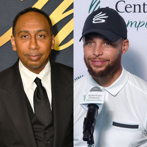 Stephen A Smith and Steph Curry