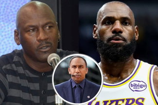 Stephen A. Smith, LeBron James and Michael Jordan