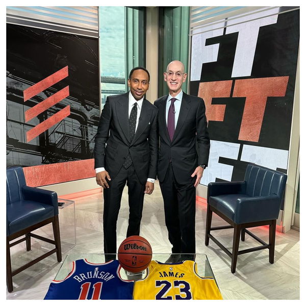 Stephen A. Smith and Adam Silver Instagram