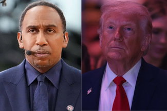 Stephen A. Smith and Donald Trump