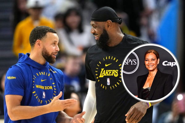 Stephen Curry, LeBron James, Sonya Curry