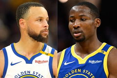 Stephen Curry and Jonathan Kuminga