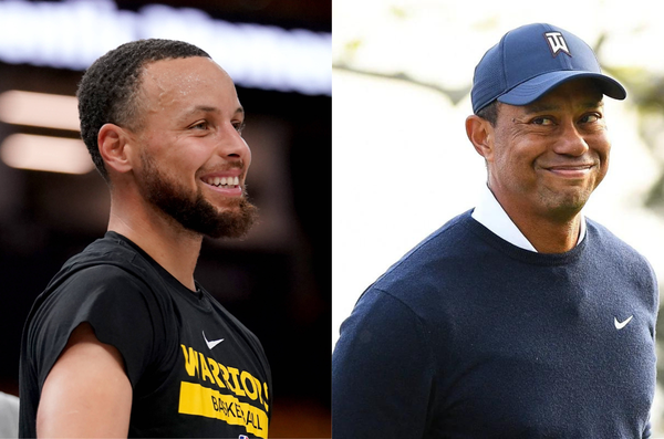 Stephen Curry and Tiger Woods