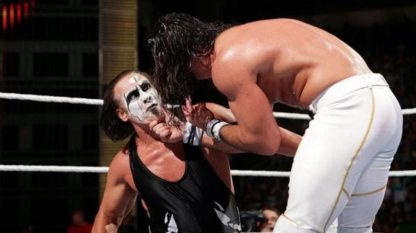 Sting and Seth Rollins