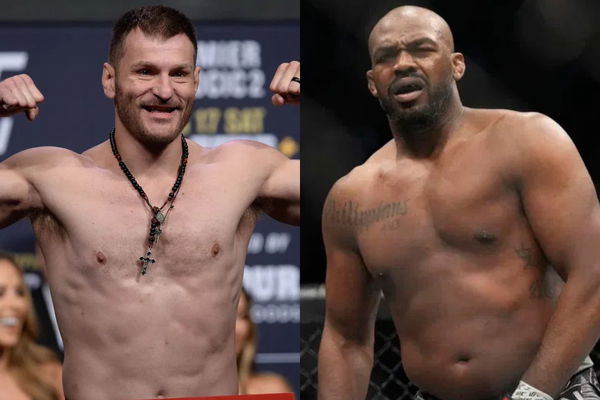 Stipe Miocic and Jon Jones