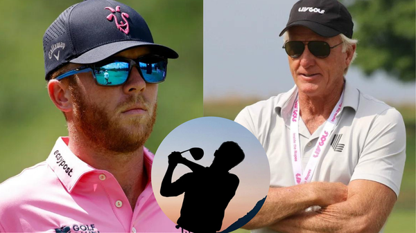 Talor Gooch Greg Norman Golfer Silhouette Collage