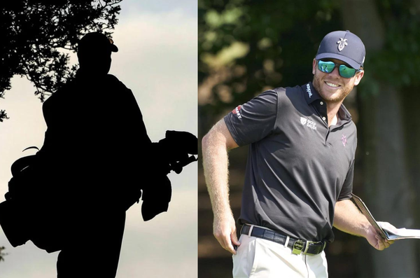 Talor Gooch and Caddie silhouette