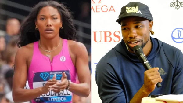 Tara Davis=Woodhall, and Noah Lyles (1)