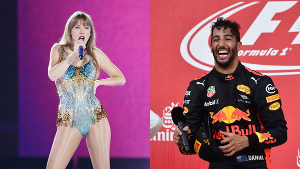 Taylor Swift (L) Daniel Ricciardo (R)