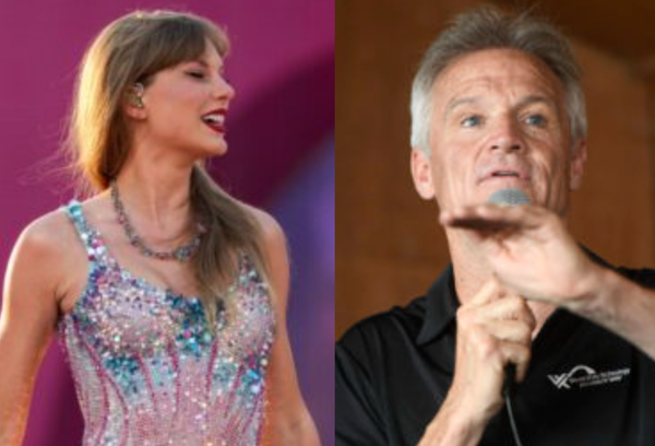 Taylor Swift and Kenny Wallace