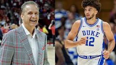 John Calipari and Cameron Boozer