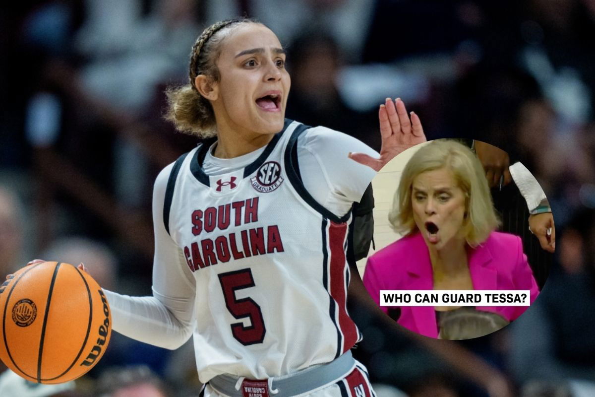 Mulkey Viral Moment on Tessa Johnson