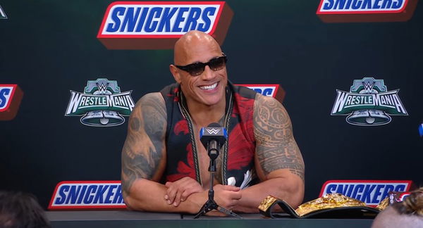 The Rock happy