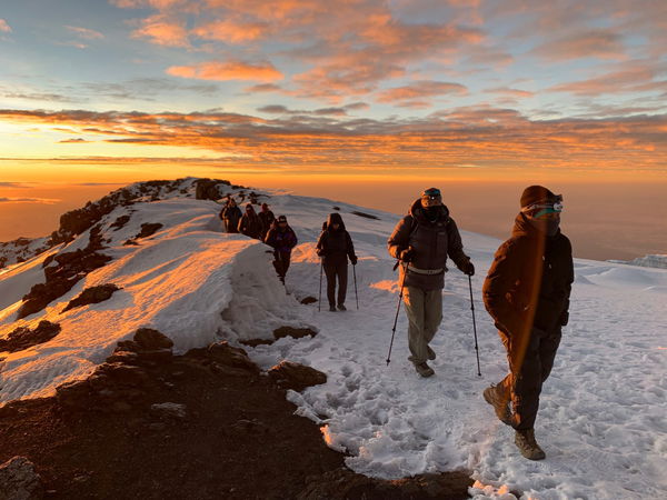 The-final-few-minutes-of-walking-to-the-summit-of-Kilimanjaro