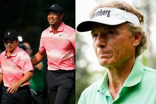 Tiger Woods- Charlie Woods- Bernhard Langer