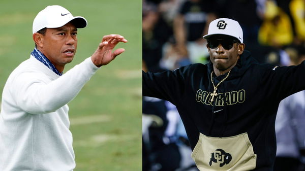 Tiger Woods Deion Sanders Collage