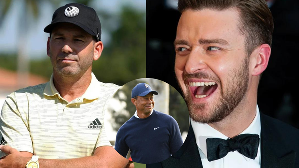 Tiger Woods Justin Timberlake Sergio Garcia Collage