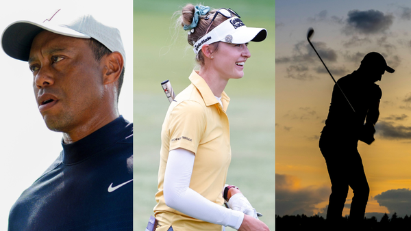 Tiger Woods Nelly Korda Silhouette Collage