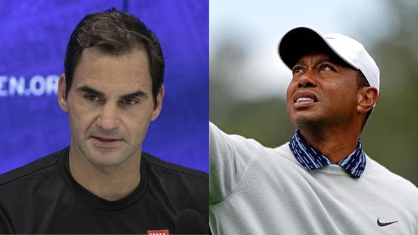 Tiger Woods Roger Federer Collage