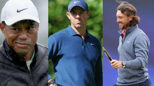 Tiger Woods Rory McIlroy Tommy Fleetwoods Collage