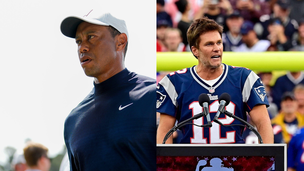 Tiger Woods Tom Brady Collage