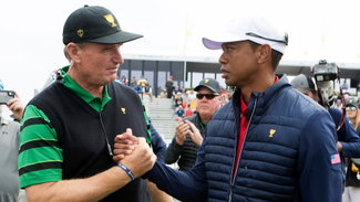 Tiger Woods and Ernie Els at Presidents Cup