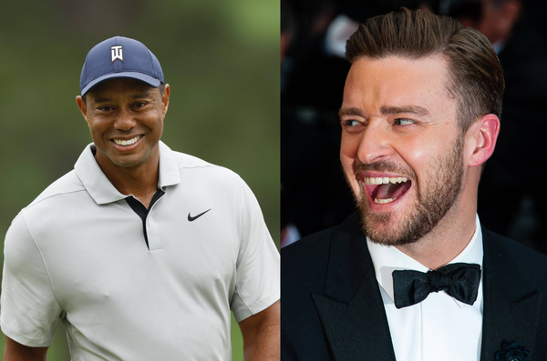 Tiger Woods and Justin Timberlake