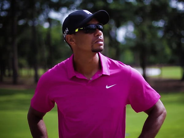 Tiger woods shop purple shirt