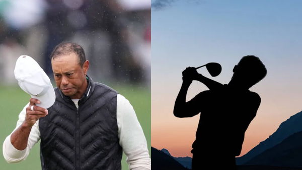 Tiger Woods(L) Male Golfer Silhouette