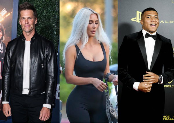 Tom Brady Kim Kardashian and Kylian Mbappe