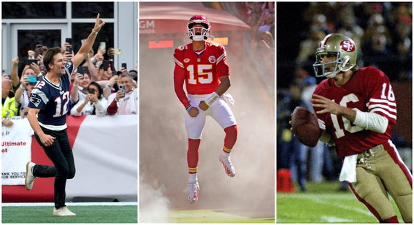 Tom Brady, Patrick Mahomes, Joe Montana