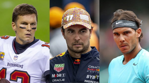 Tom Brady, Sergio Perez and Rafael Nadal