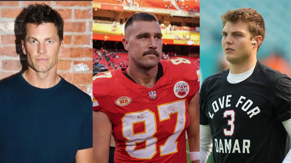 Tom Brady, Travis Kelce and Zach Wilson