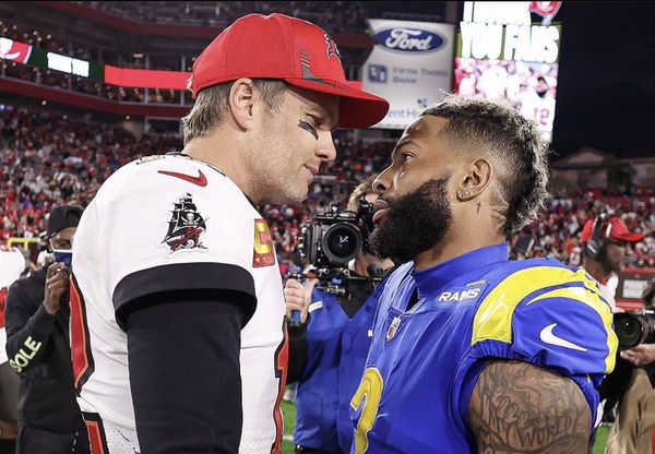 OBJ At The Bucs Vs Saints Game Earlier Today 