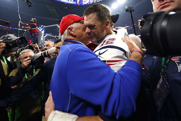 Tom Brady and his father Tom Brady sr.