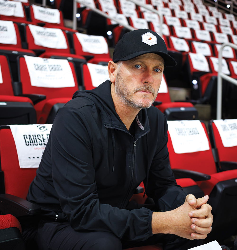 Tom Dundon with Carolina Hurricanes 