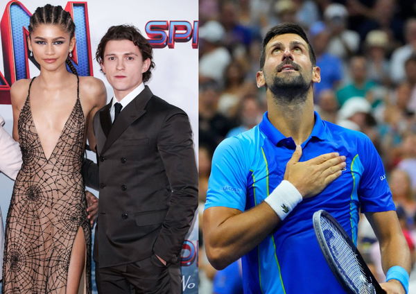 Tom Holland Zendaya and Novak Djokovic