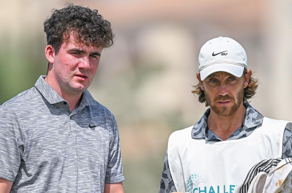 Tommy Fleetwood and stepson Oscar Craig