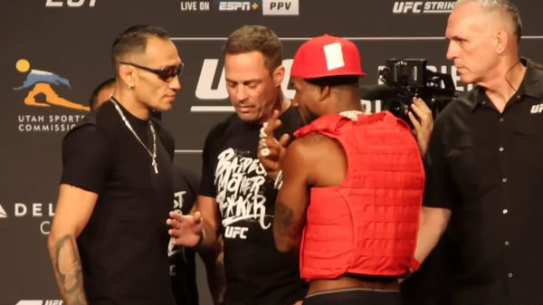 Tony Ferguson + Bobby Green staredown