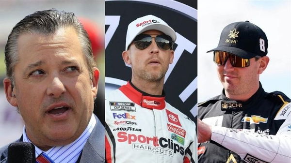 Tony Stewart, Denny Hamlin, Kyle Busch