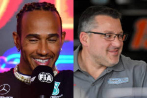 Tony Stewart and Lewis Hamilton