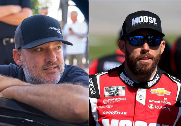 Tony Stewart and Ross Chastain