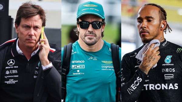 Toto Wolff, Fernando Alonso, and Lewis Hamilton